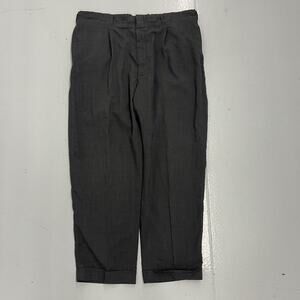 Vintage 60s Sears Keywate Grey Pleated Trousers 38x28